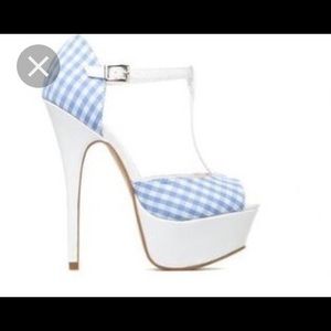 Shoe Dazzle T-Bar Ankle Strap Heel - Minnie